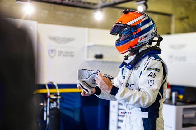 24 HEURES DU MANS 2026 - TEST DAY JAMES Ian (usa), Heart of Racing Team, Aston Martin Vantage AMR LMGT3 27, LM GT3, portrait during the Test Day of the 24 Hours of Le Mans 2026, 3rd round of the 2026 FIA World Endurance Championship, on June 7, 2026 on the Circuit des 24 Heures du Mans in Le Mans, France - Le MansFrance  Copyright: xJULIENxDELFOSSEx
