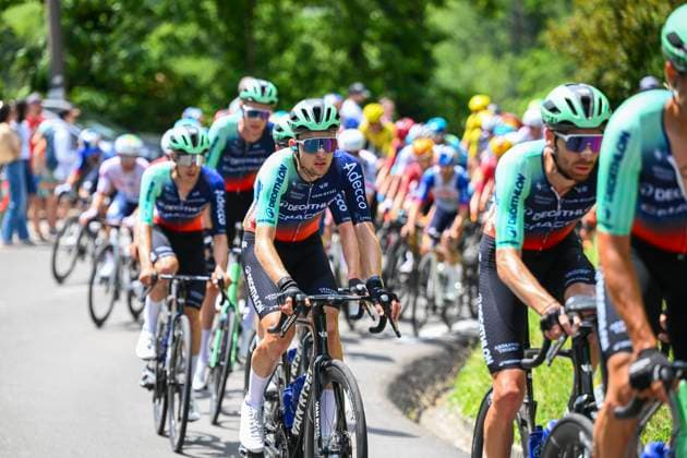 Tour Auvergne - Rhone-Alpes 2026 Stage 1 SAINT-ISMIER, FRANCE - JUNE 07 : Seixas Paul (FRA) of Decathlon CMA CGM Team in action during stage 1 of the 78th edition of Tour Auvergne - Rhone-Alpes an UCI World Tour 2.UWT cycling road race stage for Men Elite of 146.2 km with start in Vizille and finish in Saint-Ismier on June 7, 2026 in Saint-Ismier, France, 07 06 2026 ( Motordriver Guy De Vuyst - Saint-Ismier France  Copyright: xVincentxKalutx