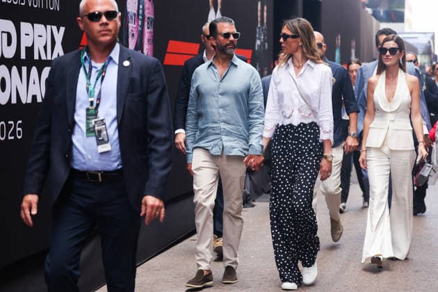 F1 Monaco Grand Prix 2026 Donald Trump Jr. and Bettina Anderson are seen in the paddock ahead of the Formula 1 Monaco Grand Prix at the Circuit de Monaco in Monte Carlo on June 7th, 2026. Monte Carlo Monaco  Copyright: xBeataxZawrzelx originalFilename:zawrzel-f1monaco260607_npAaa.jpg
