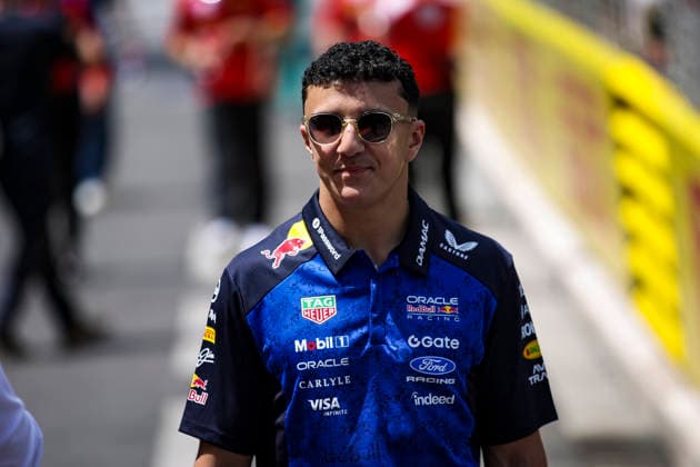 F1 - MONACO GRAND PRIX 2026 HADJAR Isack (fra), Red Bull Racing Ford RB22, portrait during the Formula 1 Grand Prix de Canada 2026, 6th round of the 2026 Formula One World Championship, WM, Weltmeisterschaft from June 5 to 7, 2026 on the Circuit de Monaco, in Monte-Carlo, Monaco - Monte-CarloMonaco  Copyright: xXavixBonillax