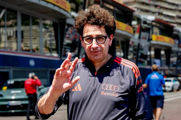 MONACO Audi Formula 1 Racing Team Principal Mattia Binotto during the Formula 1 Monaco Grand Prix on the Monaco Street Circuit on June 6, 2026 in Monaco, Monaco Photo by DeFodi Images