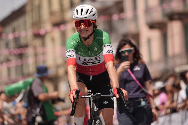Italy u2019s Elisa Longo Borghini of UAE Team ADQ u2019s during Stage 9 of the Giro d u2019Italia Women, from Saluzzo to Saluzzo, Italy, Sunday, June 7, 2026.  Copyright: xMarcoxAlpozzi LaPressex