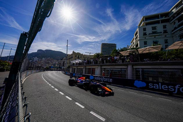 Formula 1 Grand Prix de Monaco 2026 - Round 8 - Circuit de Monaco (3) Max Verstappen (NED) - Oracle Red Bull Racing - Red Bull RB22 - Red Bull Ford during the Saturday of Formula 1 Grand Prix de Monaco 2026 at Circuit de Monaco in Monte Carlo, Monaco. Round 8 of the 2026 FIA Formula One World Championship, WM, Weltmeisterschaft held June 5-7, 2026. The iconic Circuit de Monaco, the jewel of the Formula 1 calendar, winds through the narrow streets of Monte Carlo in the Principality of Monaco. Photo by Alessio De Marco ABACAPRESS.COM Monte Carlo Monaco Monaco  Copyright: xDexMarcoxAlessio ABACAx