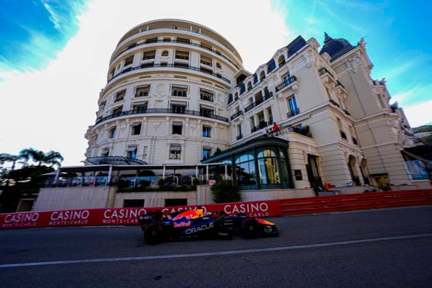 Formula 1 Grand Prix de Monaco 2026 - Round 8 - Circuit de Monaco (3) Max Verstappen (NED) - Oracle Red Bull Racing - Red Bull RB22 - Red Bull Ford during the Saturday of Formula 1 Grand Prix de Monaco 2026 at Circuit de Monaco in Monte Carlo, Monaco. Round 8 of the 2026 FIA Formula One World Championship, WM, Weltmeisterschaft held June 5-7, 2026. The iconic Circuit de Monaco, the jewel of the Formula 1 calendar, winds through the narrow streets of Monte Carlo in the Principality of Monaco. Photo by Alessio De Marco ABACAPRESS.COM Monte Carlo Monaco Monaco  Copyright: xDexMarcoxAlessio ABACAx