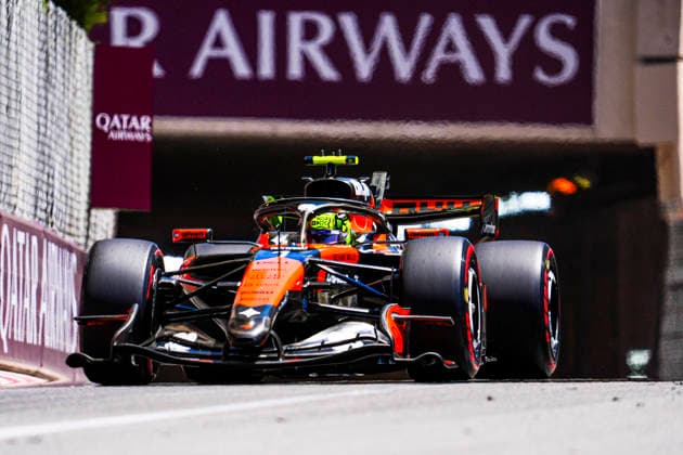 Formula 1 Grand Prix de Monaco 2026 - Round 8 - Circuit de Monaco (1) Lando Norris (GBR) - McLaren Mastercard F1 Team - McLaren MCL40 - Mercedes during the Saturday of Formula 1 Grand Prix de Monaco 2026 at Circuit de Monaco in Monte Carlo, Monaco. Round 8 of the 2026 FIA Formula One World Championship, WM, Weltmeisterschaft held June 5-7, 2026. The iconic Circuit de Monaco, the jewel of the Formula 1 calendar, winds through the narrow streets of Monte Carlo in the Principality of Monaco. Photo by Alessio De Marco ABACAPRESS.COM Monte Carlo Monaco Monaco  Copyright: xDexMarcoxAlessio ABACAx