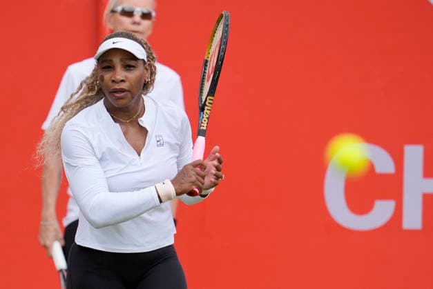 HSBC Championships - Previews Serena Williams practices ahead of her return to competition at the HSBC Championships 2026 Women s tennis tournament at The Queen s Club in London, England, on June 7, 2026. London Greater London United Kingdom  Copyright: xOwenxHammondx originalFilename:hammond-thehsbcc260607_np6zi.jpg