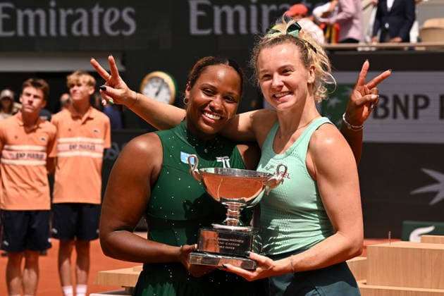 2026 Roland Garros Womans Doubles Final Katerina Siniakova CZE Taylor Townsend USA vs Anna Danilina KAZ Aleksandra Krunic SRB