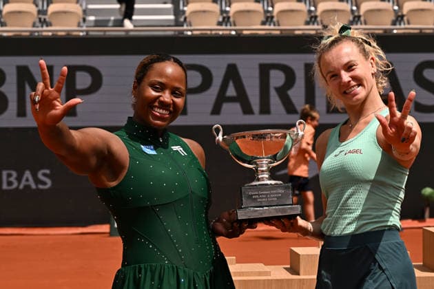 2026 Roland Garros Womans Doubles Final Katerina Siniakova CZE Taylor Townsend USA vs Anna Danilina KAZ Aleksandra Krunic SRB
