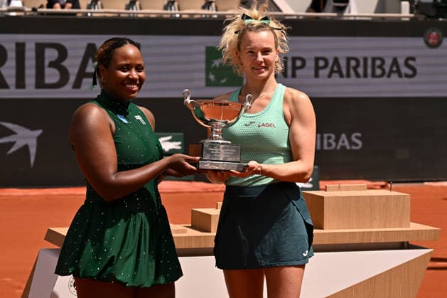 2026 Roland Garros Womans Doubles Final Katerina Siniakova CZE Taylor Townsend USA vs Anna Danilina KAZ Aleksandra Krunic SRB