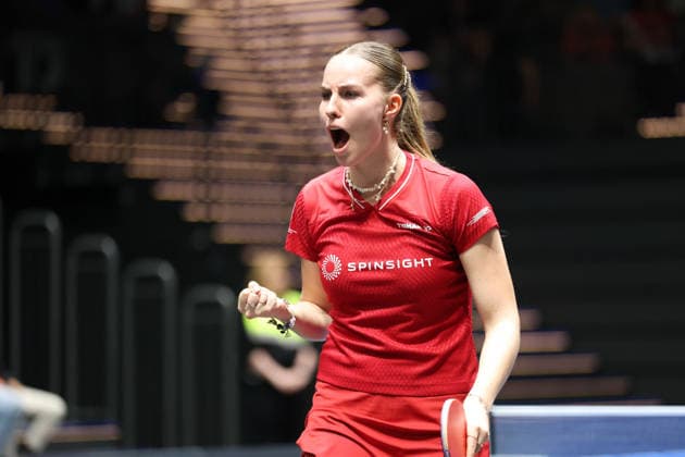Annett Kaufmann in jubilation GER Erfurt TT Finals 2026 German Championships, Table Tennis Exhibition Hall Erfurt 07 06 2026 GER Erfurt TT Finals 2026 German Championships, Table Tennis Exhibition Hall Erfurt 07 06 2026 Thuringia German Championships 06 06 2026 Erfurt Copyright: xEibner-Pressefoto JoergxHirschx EP_JHH