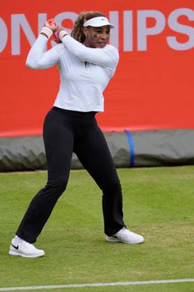 HSBC Championships - Previews Serena Williams practices ahead of her return to competition at the HSBC Championships 2026 Women s tennis tournament at The Queen s Club in London, England, on June 7, 2026. London Greater London United Kingdom  Copyright: xOwenxHammondx originalFilename:hammond-thehsbcc260607_nptMe.jpg