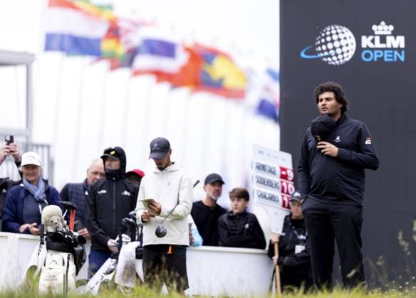 BADHOEVEDORP - Eugenio Chacarra (SPA) in action on the final day of the KLM Open golf tournament at golf club The International. SANDER KONING ANP xVIxANPxSportx xxANPxIVx 560373594 originalFilename: 560373594.jpg