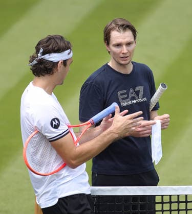 07 06 2026, Boss Open 2026, ATP Tour 250 Stuttgart, TTC Weissenhof, Tennis, Sport, in the picture Taylor Fritz USA and Alexander Bublik