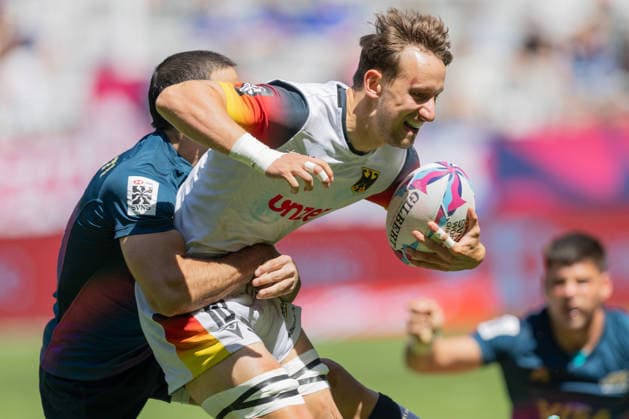 Germany Argentina, SVNS Rugby World Championship Mateo Fossati Argentina, 21 holds Anton Gleitze Germany, 10 holds Match for 9th place between Germany and Argentina Third tournament of the SVNS World Championship, Sevens Rugby World Cup from June 5 to 7, 2026 in Bordeaux France June 7, 2026 , Bordeaux Region Nouvelle Aquitaine France Stade Atlantique