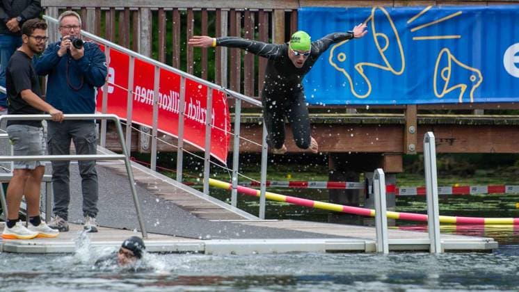 First Enni Triathlon Moers FOR EDITORIAL PURPOSES ONLY EDITORIAL USE ONLY p , at the first Enni Triathlon on Sunday, 07 06 2026, in Moers Germany NRW Moers Copyright ChristianxCreon Copyright: ChristianxCreon doc866nwh2h55wlw49wdxp ,EDITORIAL USE ONLY
