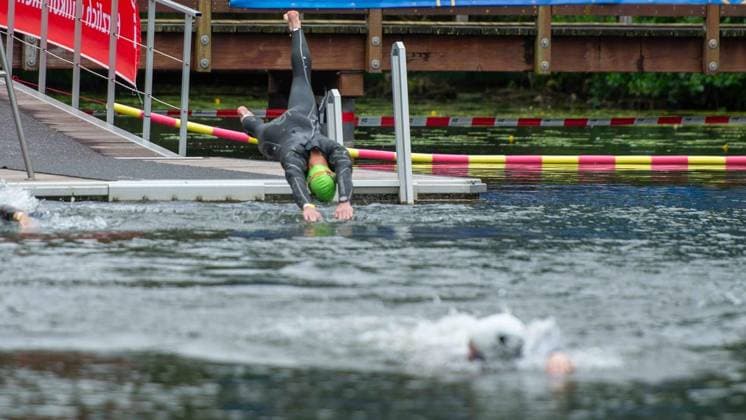 First Enni Triathlon Moers FOR EDITORIAL PURPOSES ONLY EDITORIAL USE ONLY p , at the first Enni Triathlon on Sunday, 07 06 2026, in Moers Germany NRW Moers Copyright ChristianxCreon Copyright: ChristianxCreon doc866nwh2uhdced75buka ,EDITORIAL USE ONLY
