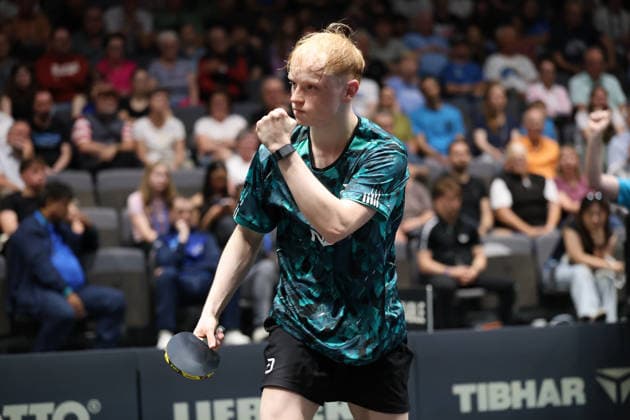 Andre Bertelsmeier GER Erfurt TT Finals 2026 German Championships, Table Tennis Exhibition Hall Erfurt 07 06 2026 GER Erfurt TT Finals 2026 German Championships, Table Tennis Exhibition Hall Erfurt 07 06 2026 Thuringia German Championships 06 06 2026 Erfurt Copyright: xEibner-Pressefoto JoergxHirschx EP_JHH