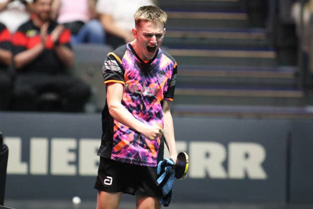 Sebastian Lenz is German Champion GER Erfurt TT Finals 2026 German Championships, Table Tennis Exhibition Hall Erfurt 07 06 2026 GER Erfurt TT Finals 2026 German Championships, Table Tennis Exhibition Hall Erfurt 07 06 2026 Thuringia German Championships 06 06 2026 Erfurt Copyright: xEibner-Pressefoto JoergxHirschx EP_JHH