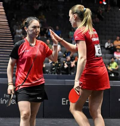 Annet Kaufmann SV DJK Kolbermoor and Xiaona Shan ttc berlin eastside are the new German womens doubles champions Annet Kaufmann SV DJK Kolbermoor and Xiaona Shan ttc berlin eastside are the new German womens doubles champions They beat Sabine Winter Yuan Wan Dachau Weinheim in the final Final day of the German womens and mens championships on June 7, 2026 at Messe Erfurt as part of the 3 German Table Tennis Finals in Erfurt Erfurt Messe Erfurt Thuringia Germany