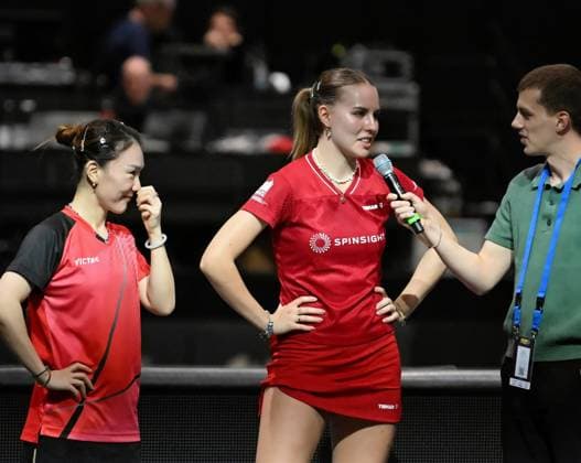 Annet Kaufmann SV DJK Kolbermoor and Xiaona Shan ttc berlin eastside are the new German womens doubles champions Annet Kaufmann SV DJK Kolbermoor and Xiaona Shan ttc berlin eastside are the new German womens doubles champions They beat Sabine Winter Yuan Wan Dachau Weinheim in the final Final day of the German womens and mens championships on June 7, 2026 at Messe Erfurt as part of the 3 German Table Tennis Finals in Erfurt Erfurt Messe Erfurt Thuringia Germany