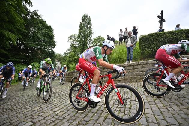 Brussels Cycling Classic 2026 Cycling Race BRUSSEL, BELGIUM - JUNE 07 : Maestri Mirco (ITA) of Team Polti VisitMalta in action during the 106th edition of Brussels Cycling Classic an UCI ProSeries 1.Pro one day cycling road race for Men Elite of 206.3 km with start in Brussel and finish in Brussel on June 7, 2026 in Brussel, Belgium, 07 06 2026 ( Motordriver Stephan Boone - Brussel Belgium  Copyright: xTomasxSiskx