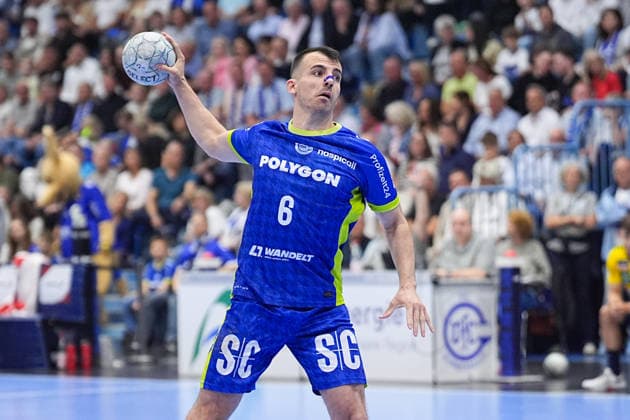 07 06 2026, xydrx, Handball, 1 HBL, VfL Gummersbach Rhein Neckar Löwen, Schwalbe Arena Milos Vujovic VfL Gummersbach, 6 at seven meters Copyright: HMBxMedia YannisxDreimann