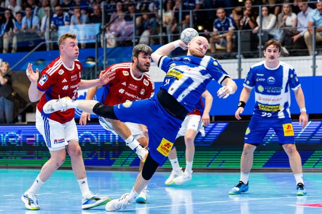 07 06 2026, GER, Handball, Men, Season 25 26, Daikin 1 Bl, 34 Matchday, ThSV Eisenach HSV Hamburg Handball Sport Verein Hamburg Peter Walz ThSV Eisenach,14 99817 Eisenach Werner Assmann Halle Am Sportp Thueringen Germany