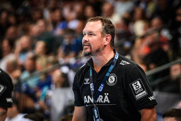 Misha Kaufmann TVB Stuttgart, Coach GER, TVB Stuttgart HC Erlangen, DAIKIN HBL, Handball, Bundesliga, 34 Matchday, Season 2025 2026, 07 06 2026 GER, TVB Stuttgart HC Erlangen, DAIKIN HBL, Handball, Bundesliga, 34 Matchday, Season 2025 2026, 07 06 2026 Stuttgart Copyright: xSandyxDinkelackerx EP_SDR