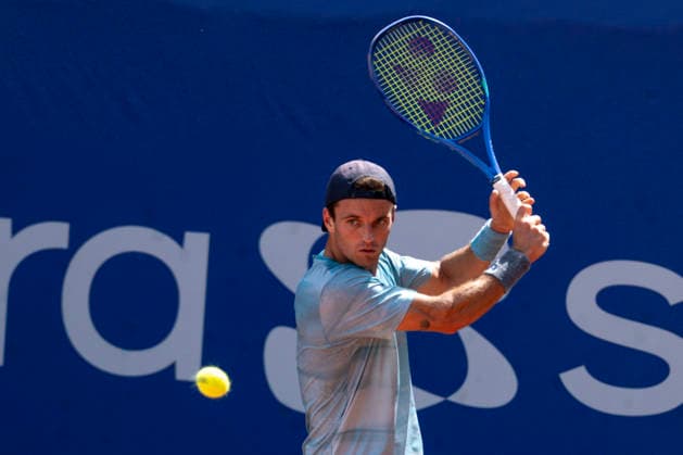 TENNIS : Open Sopra Steria - Lyon Villeurbanne 07 06 2026 L espagnol Max Alcala Gurri l emporte face au francais Kenny De Schepper lors du tournoi de tennis ATP, Tennis Herren Challenger Tour, Open Sopra Steria Ã Lyon-Villeurbanne, le 07 06 2026. Photo Sandrine Thesillat PsNewZ  Copyright: xSandrinexTHESILLATx