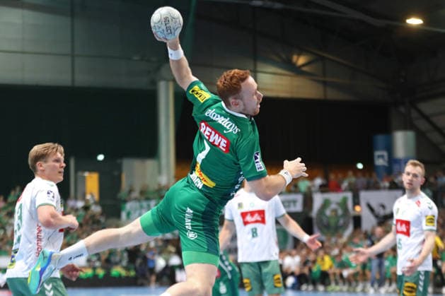 Handball DAIKIN HBL, SC DHfK Leipzig GWD Minden 07 06 2026 Tomas Piroch 7, SC DHfK Leipzig throwing Handball, DAIKIN HBL, 1 Bundesliga, Season 2025 2026, Matchday 34 SC DHfK Leipzig vs GWD Minden on 07 06 2026 at Quarterback Immobilien Arena Leipzig Copyright: xBEAUTIFULxSPORTS JanxKaeferx