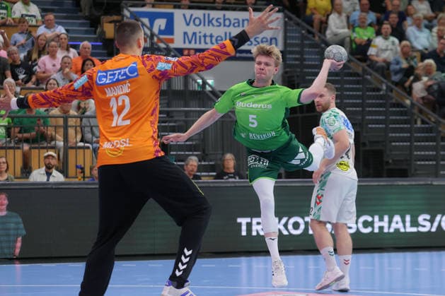 07 06 2026, xtgx, Handball, Daikin HBL, HSG Wetzlar SC Magdeburg v l Rasmus Meyer Ejlersen Wetzlar, 5 throws goal, Torschuetze, erzielt Tor, Treffer, scores the goal Wetzlar