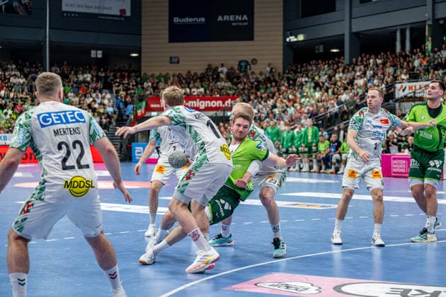 Handball Bundesliga HSG Wetzlar SC Magdeburg, 07 06 26 Dominik Mappes HSG Wetzlar, 7 , Elvar Oern Jonsson SC Magdeburg, 19 , Magnus Saugstrup SC Magdeburg, 23 , Omar Ingi Magnusson SC Magdeburg, 14 Handball Bundesliga HSG Wetzlar SC Magdeburg Wetzlar, 07 06 26 Copyright: xBEAUTIFULxSPORTS Roeczeyx