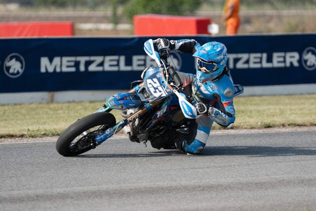 MOTORS - Supermoto - FIM Supermoto World Championship, WM, Weltmeisterschaft 2026 - Grand Prix of Piedmont Photo by IPA ABACAPRESS.COM85436459 - Andreotti Riccardo (ITA) - TM -TVS Racing during FIM Supermoto World Championship 2026 - Grand Prix of Piemonte, Supermoto race in Busca, Italy, June 07 2026 Busca Italy  Copyright: xIPAxSport ABACAx