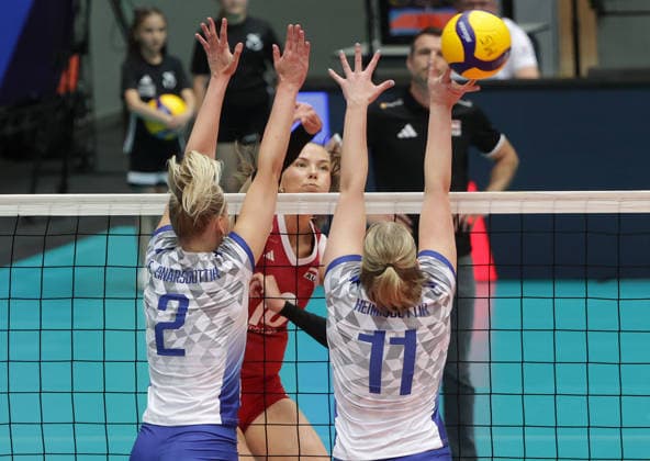 Volleyball, Women, International match, Austria - Iceland