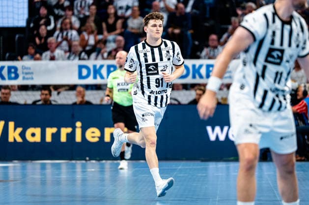 07 06 2026, xdobgx, Handball Daikin HBL, THW Kiel TBV Lemgo Lippe v l Bence Imre Kiel, 91 jubilation, goal celebration, celebrate the goal, celebration