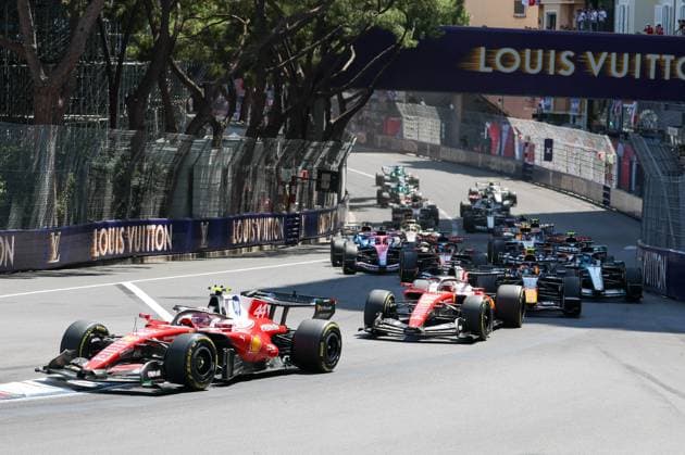 Lewis Hamilton Scuderia Ferrari HP 44 , Charles Leclerc Scuderia Ferrari HP 16 , Race, Monaco Grand Prix, Motorsport, Men, Formula 1, 07 06 2026 Monte Carlo Monaco MCO Copyright: xkolbert-press ChristianxKolbertx