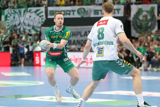 Handball DAIKIN HBL, SC DHfK Leipzig GWD Minden 07 06 2026 Tomas Piroch 7, SC DHfK Leipzig Handball, DAIKIN HBL, 1 Bundesliga, Season 2025 2026, 34 Matchday SC DHfK Leipzig vs GWD Minden on 07 06 2026 at the Quarterback Immobilien Arena Leipzig Copyright: xBEAUTIFULxSPORTS JanxKaeferx