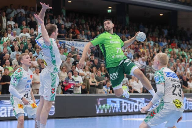 07 06 2026, xtgx, Handball, Daikin HBL, HSG Wetzlar SC Magdeburg v l Stefan Cavor Wetzlar, 77 throws goal, Torschuetze, erzielt Tor, Treffer, scores the goal Wetzlar