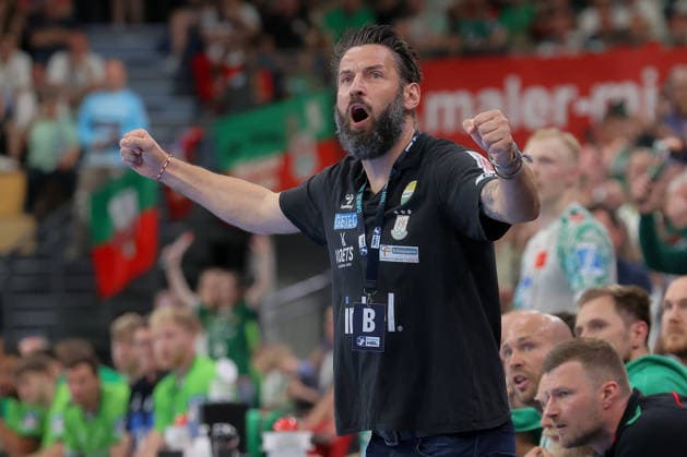 07 06 2026, xtgx, Handball, Daikin HBL, HSG Wetzlar SC Magdeburg v l Bennet Wiegert Magdeburg, Trainer Jubel, Torjubel, jubelt ueber das Tor, celebrate the goal, celebration Wetzlar