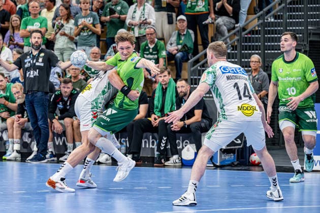Handball Bundesliga HSG Wetzlar SC Magdeburg, 07 06 26 Justin Müller HSG Wetzlar, 25 , Omar Ingi Magnusson SC Magdeburg, 14 , Oscar Bergendahl SC Magdeburg, 54 , Josip Simic HSG Wetzlar, 10 Handball Bundesliga HSG Wetzlar SC Magdeburg Wetzlar, 07 06 26 Copyright: xBEAUTIFULxSPORTS Roeczeyx