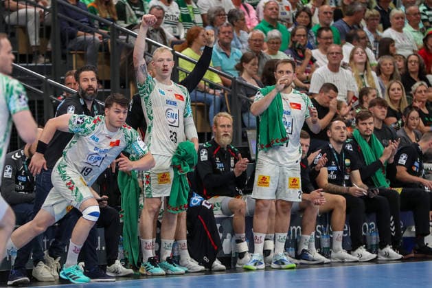 07 06 2026, xgox, Handball Daikin HBL HSG Wetzlar SC Magdeburg emspor, v l Magnus Saugstrup Magdeburg, 23 Jubel, Torjubel, jubelt ueber das Tor, celebrate the goal, celebration Wetzlar