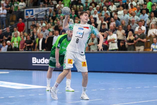 07 06 2026, xgox, Handball Daikin HBL HSG Wetzlar SC Magdeburg emspor, v l Manuel Zehnder Magdeburg, 8 on seven-meter penalty Wetzlar