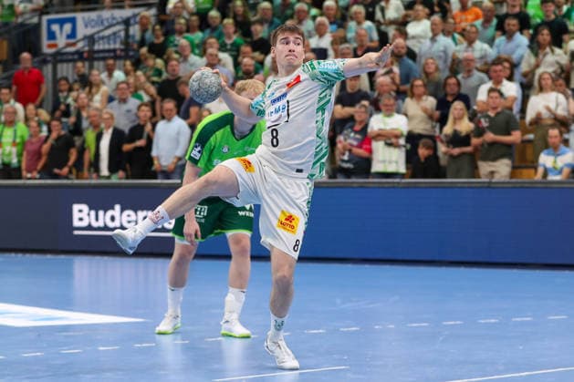 07 06 2026, xgox, Handball Daikin HBL HSG Wetzlar SC Magdeburg emspor, v l Manuel Zehnder Magdeburg, 8 on seven-meter penalty Wetzlar