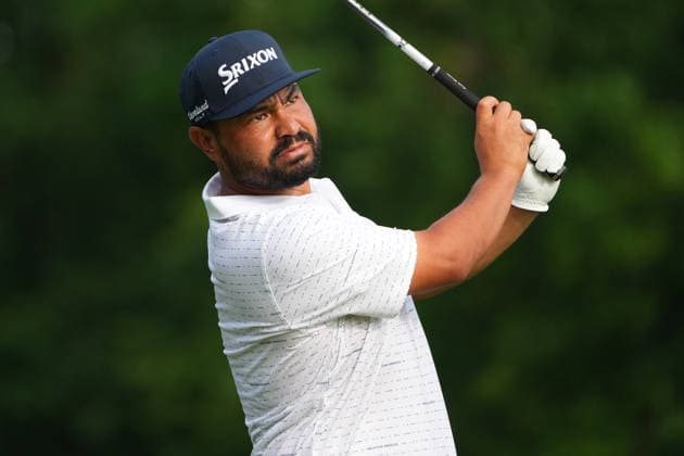 DUBLIN, OH - JUNE 07: J.J. Spaun of the United States plays his shot from the 18th tee during third round of the Memorial Tournament on June 07, 2026 at the Muirfield Village Golf Club in Dublin, Ohio. (Photo by Jason Mowry Icon Sportswire) GOLF: JUN 07 PGA, Golf Herren the Memorial Tournament presented by Workday EDITORIAL USE ONLY Icon260607006