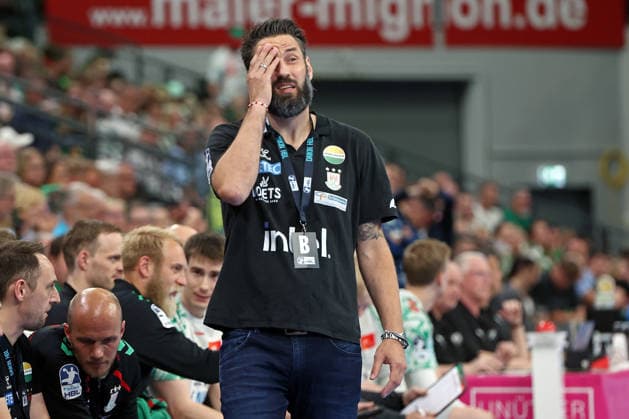 07 06 2026, xovx, Handball Daikin Handball Bundesliga, HSG Wetzlar SC Magedeburg Coach Bennet Wiegert SC Magdeburg Wetzlar Buderus Arena Hessen Germany EN