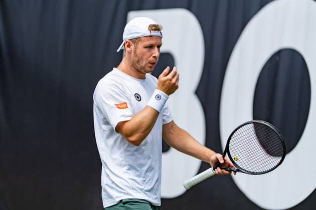 Tennis, Boss Open 2026, Stuttgart, TC Weissenhof, Gauthier Onclin BEL BOSS OPEN STUTTGART 2026 Copyright: xspeedshotx xRalfxJustx