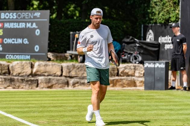 Tennis, Boss Open 2026, Stuttgart, TC Weissenhof, Gauthier Onclin BEL BOSS OPEN STUTTGART 2026 Copyright: xspeedshotx xRalfxJustx