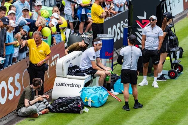 Tennis, Boss Open 2026, Stuttgart, TC Weissenhof, Taylor Fritz USA BOSS OPEN STUTTGART 2026 Copyright: xspeedshotx xRalfxJustx