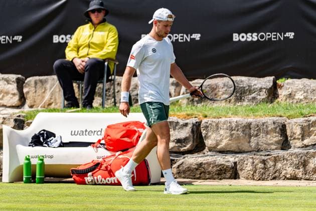 Tennis, Boss Open 2026, Stuttgart, TC Weissenhof, Gauthier Onclin BEL BOSS OPEN STUTTGART 2026 Copyright: xspeedshotx xRalfxJustx
