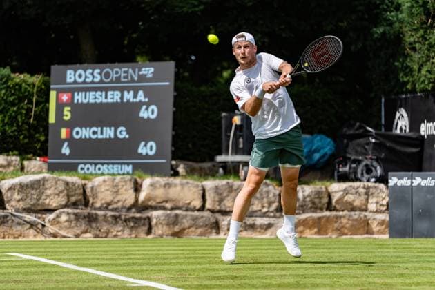Tennis, Boss Open 2026, Stuttgart, TC Weissenhof, Gauthier Onclin BEL BOSS OPEN STUTTGART 2026 Copyright: xspeedshotx xRalfxJustx
